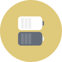 baterries, battery, charge, energy, rechargeable svg vector icon