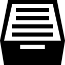 full, inbox, tray svg vector icon