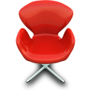 red,chair icon