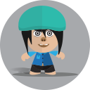 boy, cartoon, character, cheerful, child, school, smile svg vector icon
