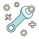 repair, service, settings, tool, wrench svg vector icon
