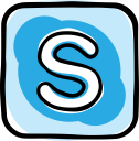 communication, media, network, skype, social, social media, web svg vector icon
