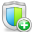 add, shield icon