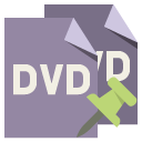 file,format,dvd,push,pin icon