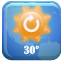 21, button, weather icon