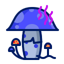 inkcontober, mushroom, poison svg vector icon