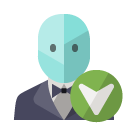 management,down icon