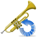 trumpet,reload,instrument,refresh icon