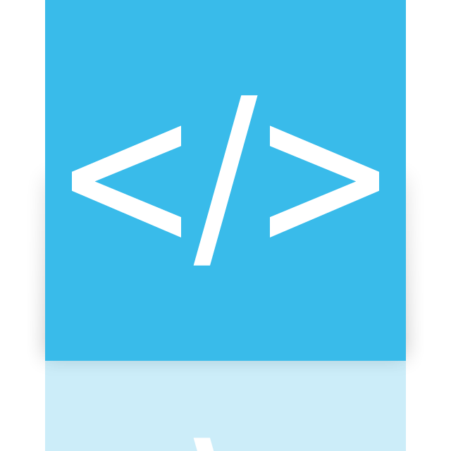 app, coding, mirror icon