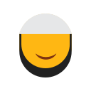 beard, cap, emoji, face, islam, muslim, smilling face svg vector icon