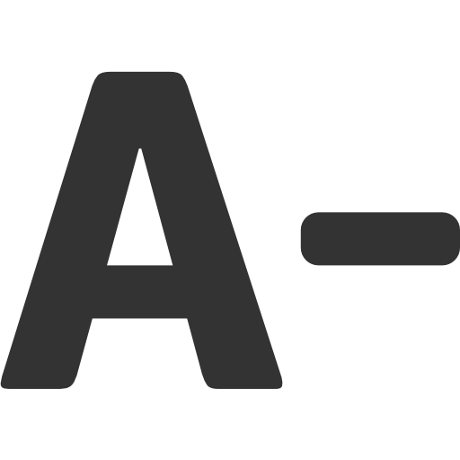 decrease,font icon