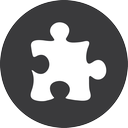 grey, puzzle icon