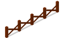 fence svg vector icon