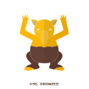 drowzee, kanto, pokemon, psy svg vector icon