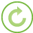 basic, button, cw, green, rotate icon