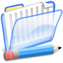 azul, documentos icon