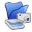 folder,blue,scanner,camera,photography icon