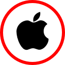 apple, media, online, social svg vector icon
