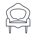 armchair, chair, furniture, interior, sofa svg vector icon