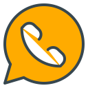 call, chat, communication, media, social, whatsapp svg vector icon