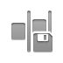distribute,horizontal,right,diskette icon