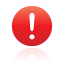 circle, exclamation, red icon