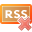 delete, rss icon