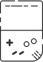 game watch, gameboy, video game svg vector icon