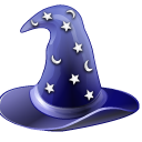 hat, magic, wizard icon