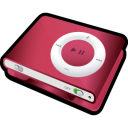 ipod,shuffle,red icon