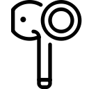 airpod, double, tap svg vector icon