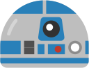droid, r2d2, rebel, robot, star wars svg vector icon