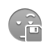 smiley,waiting,diskette icon
