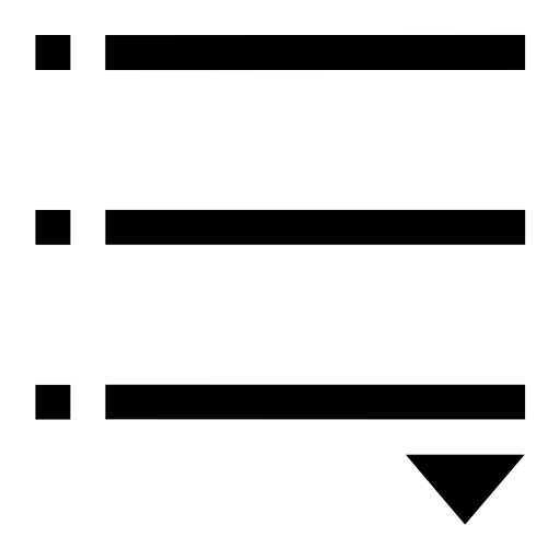 List svg vector icon