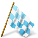 azure, base, chequered, flag, map, marker, right icon