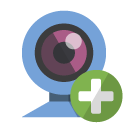 webcam,add icon