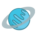 planet, space, uranus svg vector icon