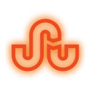 media, neon, set, social, stumbleupon icon