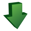 arrow,down,descend,download,fall,decrease,descending icon