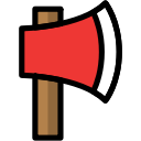 axe, camp, camping, outdoor, travel svg vector icon