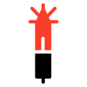 laser, light, science, technology svg vector icon