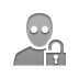 user,awake,lock,open icon