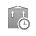 send,box,clock icon