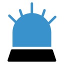 ambulance, emergency, light, police svg vector icon