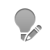 lightbulb,off,pencil icon