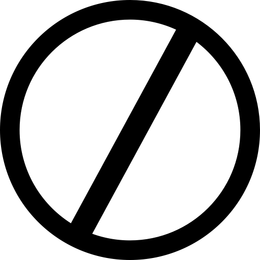 Prohibit svg vector icon