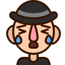 crying, emoji, emot, man, smiley, unhappy, upset svg vector icon