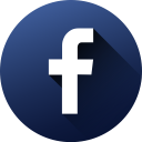 circle, facebook, high quality, long shadow, media, social, social media svg vector icon