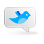 bird, birdie, chat, talk, twitter icon