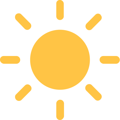 Sunny svg vector icon